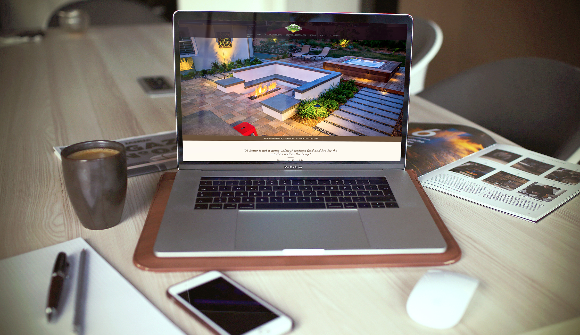 Website Design & Development: Four Corners Stoves & Spas